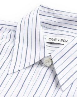 Our Legacy Chemise Popover Olympic Rayure Blanche | Chemises