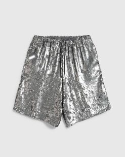 Dries van Noten Piperi Short Paillette Argent | Shorts