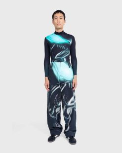 Gerrit Jacob Jean Imprime Bleu Sarcelle/Aqua | Pantalon