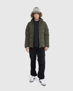 Stone Island Doudoune Veritable Olive | Vetements D'Exterieur