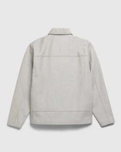 Highsnobiety HS05 Veste En Cuir Napa Gris Clair | Vetements D'Exterieur