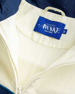 Awake NY Veste En Nylon Quart Zip Blanc Casse | Vetements D'Exterieur