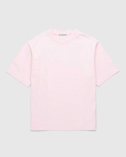 Acne Studios T-Shirt Logo Rose Pale | T-Shirts