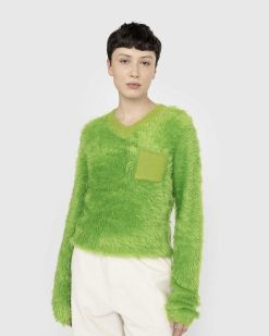 Acne Studios Pull Duveteux A Col En V | Tricots