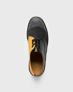 Dr. Martens 1461 Reverse Noir+Tan Lisse+Nappa | Chaussures