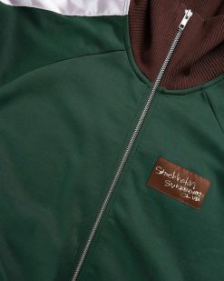 Stockholm Surfboard Club Haut De Survetement Vert Automne | Vetements D'Exterieur