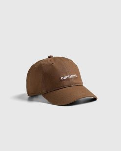 Carhartt WIP Casquette En Toile Avec Inscription Bois/Blanc | Chapeaux