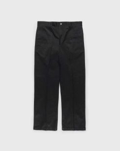 Acne Studios Pantalon Ajuste En Laine Melangee Noir | Pantalon