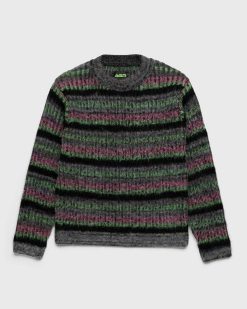 AGR Pull Ras Du Cou Fuzzy Mohair Multi | Tricots