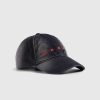 Marni Casquette Logo A Six Panneaux Noir | Chapeaux