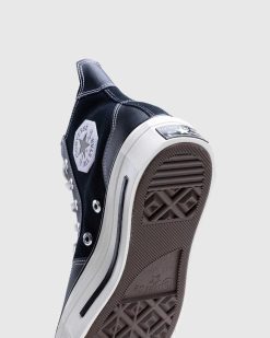 Converse Chuck 70 De Luxe Squared Hi Noir/Noir/Aigrette | Baskets