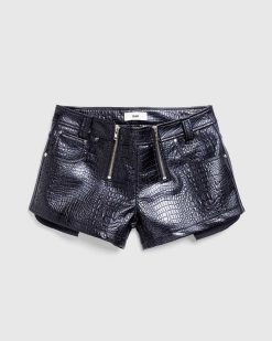 GmbH Short Rim Faux Croco Noir | Shorts