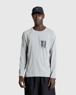 Y-3 Running Manches Longues Gris | T-Shirts