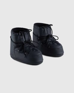 Moon Boot Bottes Basses En Caoutchouc Icon Noir | Bottes