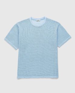 Highsnobiety T-Shirt Maille Coton Bleu | T-Shirts