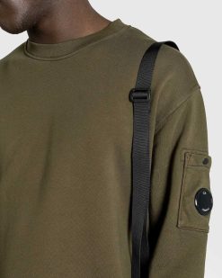 C.P. Company Sweat Polaire Vert Lierre | Sueurs