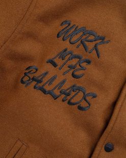 Carhartt WIP Bomber Universitaire De Travail Marron Fonce Hamilton | Vetements D'Exterieur