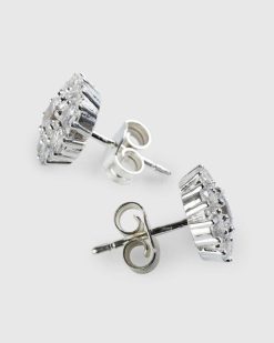 Hatton Labs Boucles D'Oreilles Puces Marguerite Argent | Bijoux