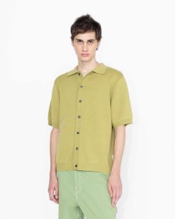 Highsnobiety HS05 Chemise Maille Coton Vert | Chemises