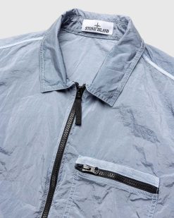 Stone Island Surchemise Nylon Metal Bleu Ciel | Vetements D'Exterieur