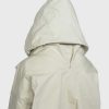 Maison Margiela Veste A Capuche En Coton Enduit Creme | Vetements D'Exterieur