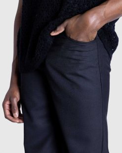 Séfr Pantalon Jiro Laine Noir | Pantalon