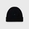 Acne Studios Bonnet Micro Face Patch Noir | Accessoires D'Hiver