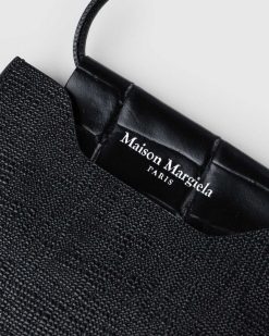 Maison Margiela Pochette En Cuir Noir | Sacs