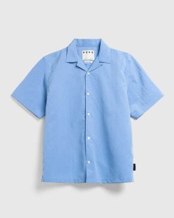 Highsnobiety HS05 Chemise Brossee A Manches Courtes Bleu | Chemises