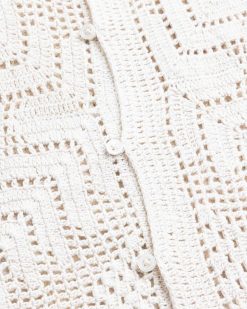 Bode Chemise Au Crochet Surteinte Creme | Chemises