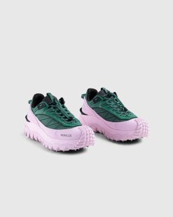 Moncler Baskets Basses Trailgrip Gtx Vert/Rose | Baskets