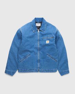 Carhartt WIP Veste Og Detroit Bleu/Stone Washed | Vetements D'Exterieur