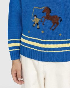 Bode Pull Pony Lasso Bleu/Multi | Tricots