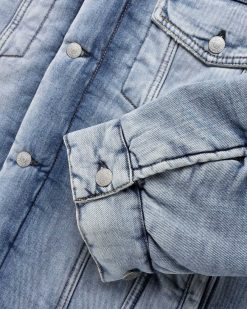 Acne Studios Veste En Jean Coupe Oversize Bleu Clair | Vetements D'Exterieur