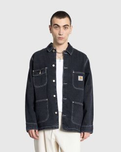 Carhartt WIP Manteau Og Chore Noir/Delave Epais | Vetements D'Exterieur