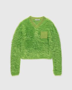 Acne Studios Pull Duveteux A Col En V | Tricots