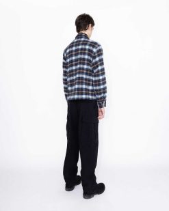 Highsnobiety HS05 Chemise A Carreaux Shaggy Marron/Bleu | Chemises