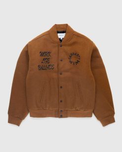 Carhartt WIP Bomber Universitaire De Travail Marron Fonce Hamilton | Vetements D'Exterieur