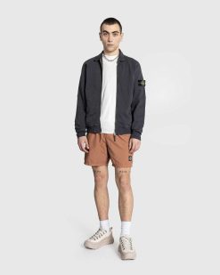 Stone Island Sweat-Shirt Entierement Zippe Charbon | Sueurs