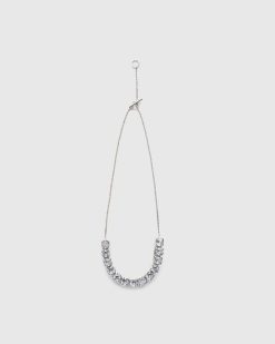 Jil Sander Collier Cubique Argente | Bijoux