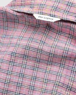 Our Legacy Chemise Bd Empruntee Rose Kimble Check | Chemises