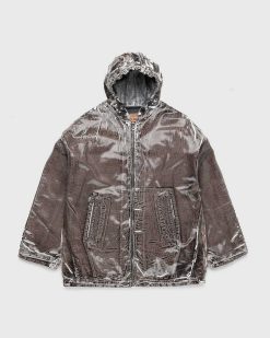 Diesel Veste A Capuche D-Spark-Fsc Marron | Vetements D'Exterieur