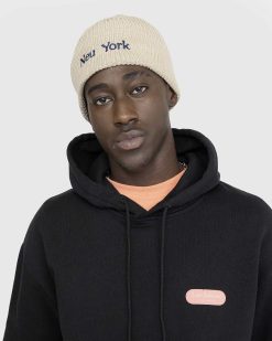 Highsnobiety Bonnet Neu York Beige | Accessoires D'Hiver