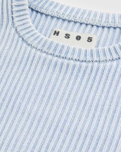 Highsnobiety HS05 Pull Teint Pigmente Bleu Clair | Tricots