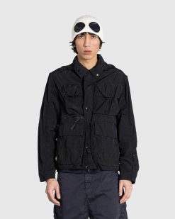 C.P. Company Veste Utilitaire Chrome-R Noire | Vetements D'Exterieur