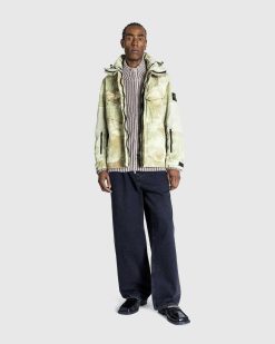 Stone Island Veste Econyl Grid Camo Beige Naturel | Vetements D'Exterieur