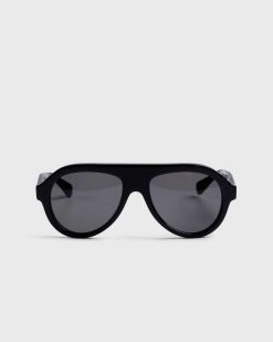 Bottega Veneta Lunettes De Soleil Aviateur Classiques Noir/Gris | Des Lunettes De Soleil