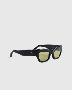 Port Tanger Ayreen Acetate Noir/Olive Chaude | Des Lunettes De Soleil