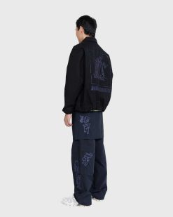 NTS Blouson Bomber En Toile Delavee Noir | Vetements D'Exterieur