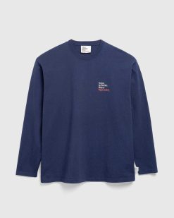 Highsnobiety Design Masters A Manches Longues Bleu Marine | T-Shirts